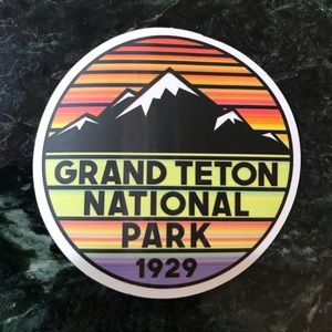 2/$8 Grand Teton National Park Mtn Laptop Sticker